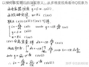 以探究事实背后的深层意义：从多维度视角看待Q现象为