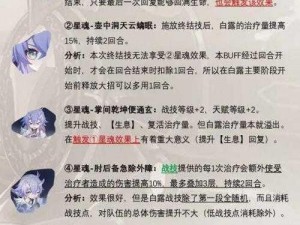 崩坏星穹铁道白露星魂深度解析：探寻角色特性与技能优势