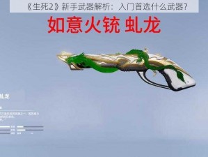 《生死2》新手武器解析：入门首选什么武器？