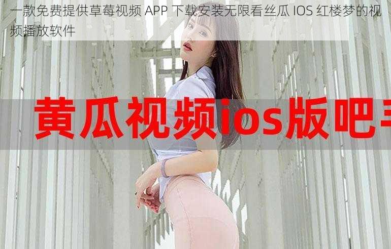 一款免费提供草莓视频 APP 下载安装无限看丝瓜 IOS 红楼梦的视频播放软件