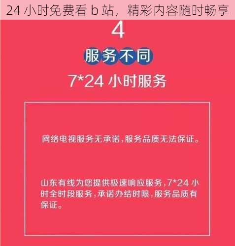 24 小时免费看 b 站，精彩内容随时畅享