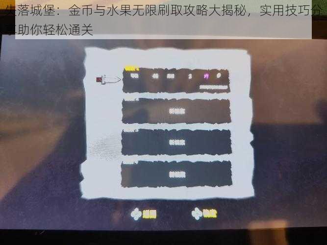 失落城堡：金币与水果无限刷取攻略大揭秘，实用技巧分享助你轻松通关