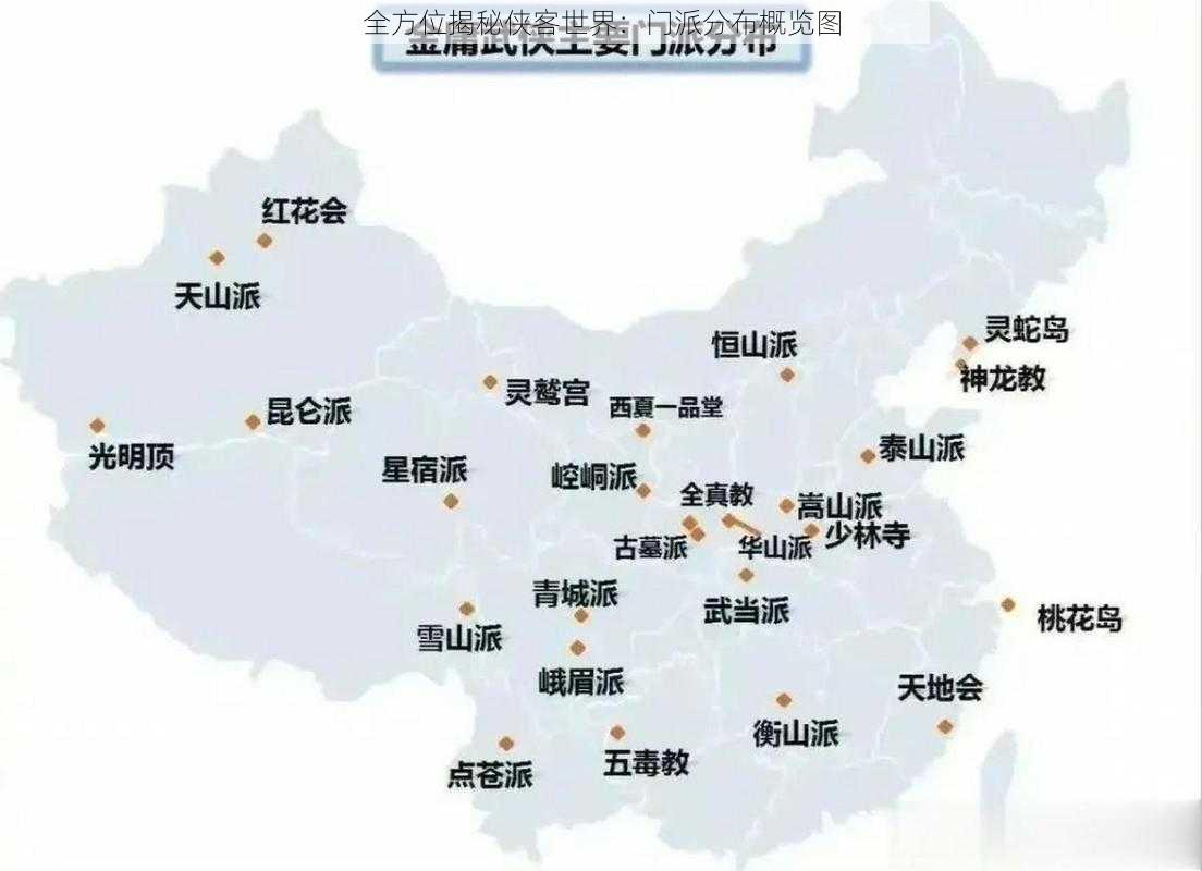 全方位揭秘侠客世界：门派分布概览图