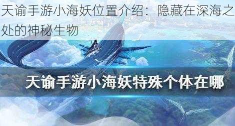 天谕手游小海妖位置介绍：隐藏在深海之处的神秘生物