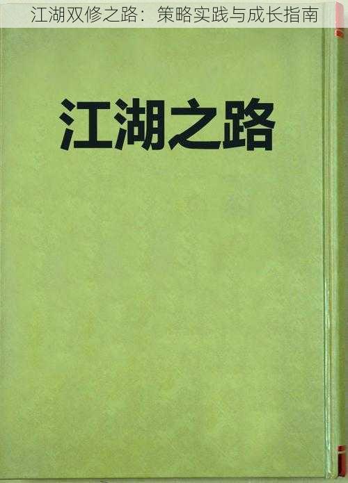 江湖双修之路：策略实践与成长指南