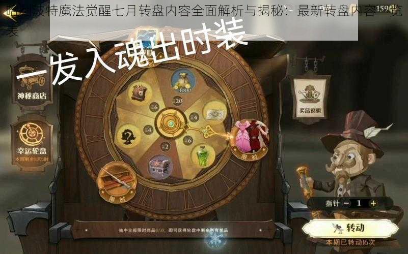 哈利波特魔法觉醒七月转盘内容全面解析与揭秘：最新转盘内容一览表