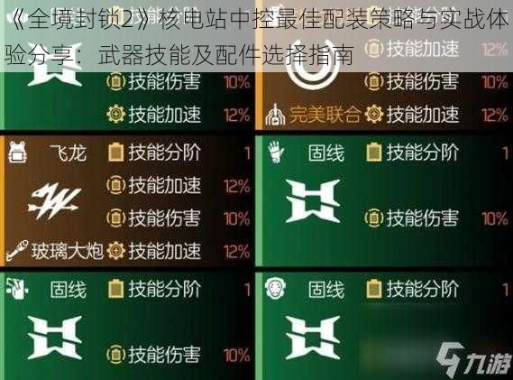 《全境封锁2》核电站中控最佳配装策略与实战体验分享：武器技能及配件选择指南