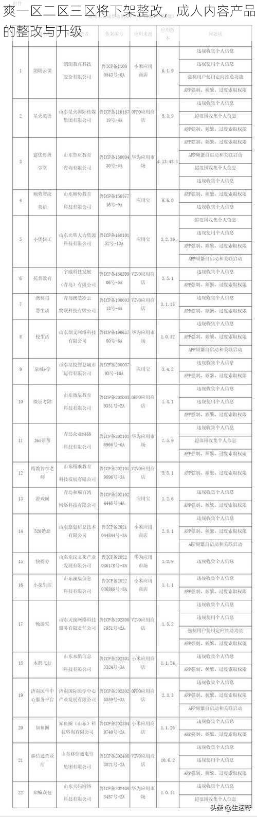 爽一区二区三区将下架整改，成人内容产品的整改与升级