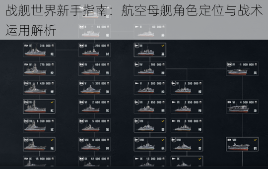 战舰世界新手指南：航空母舰角色定位与战术运用解析